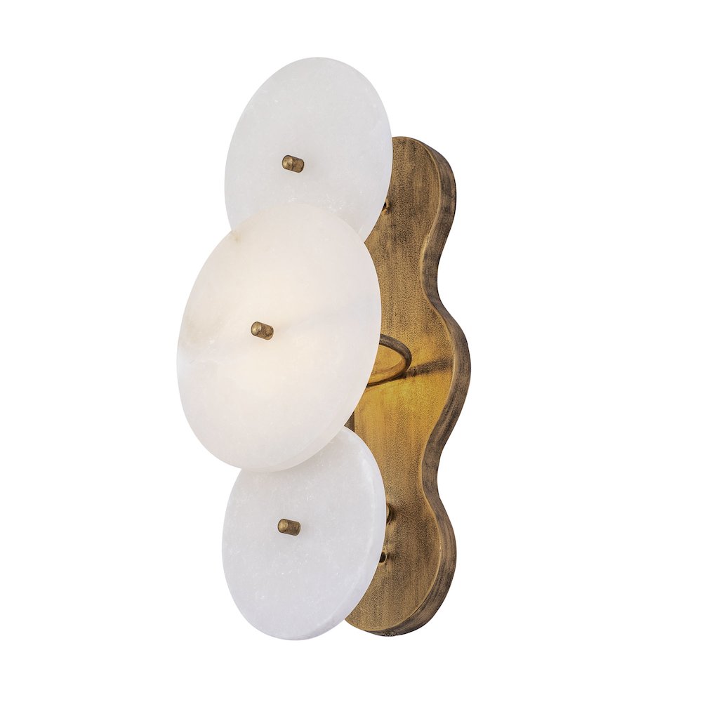 Cosmos 1-Lt Sconce - Havana Gold. Picture 1