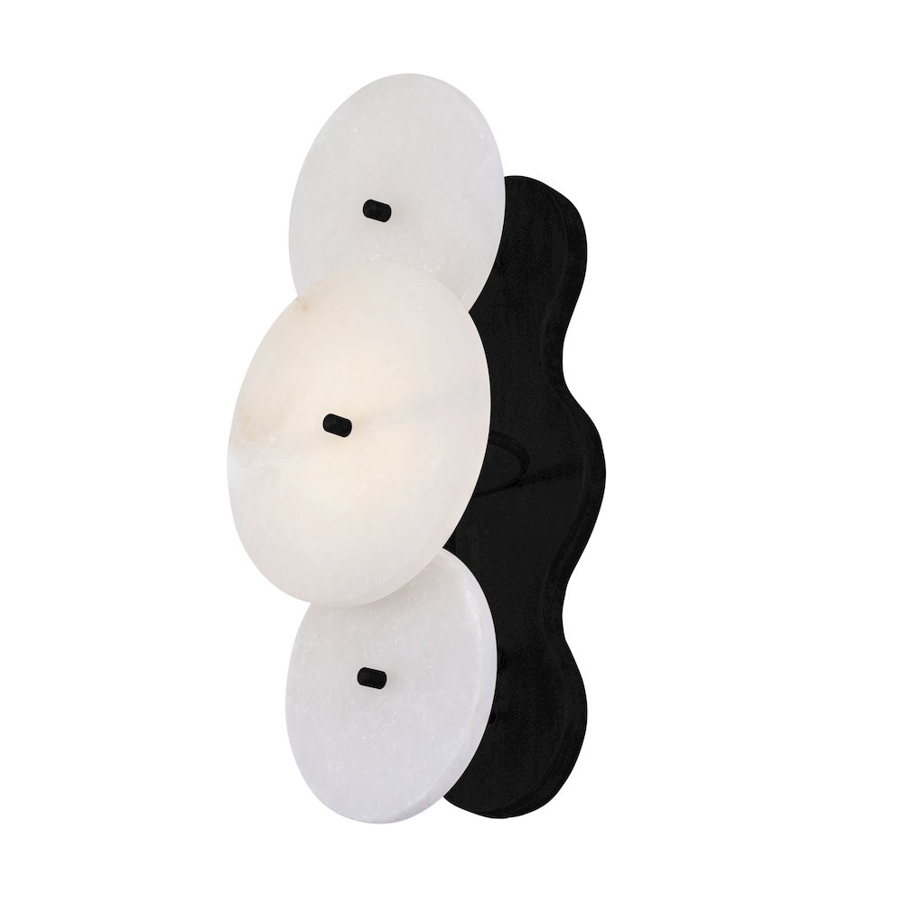 Cosmos 1-Lt   Sconce - Matte Black. Picture 1