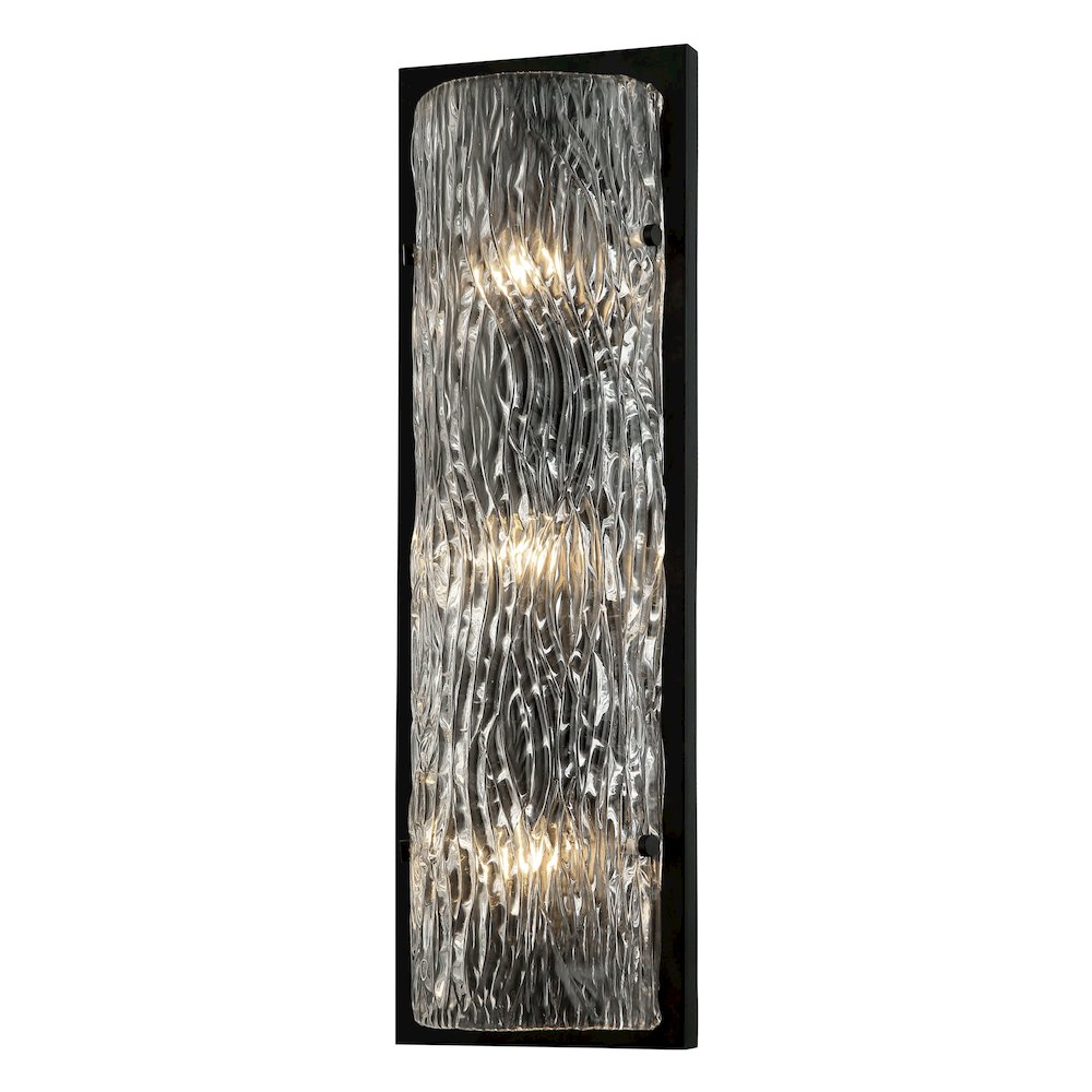 Morgan 3-Lt Sconce - Black. Picture 1