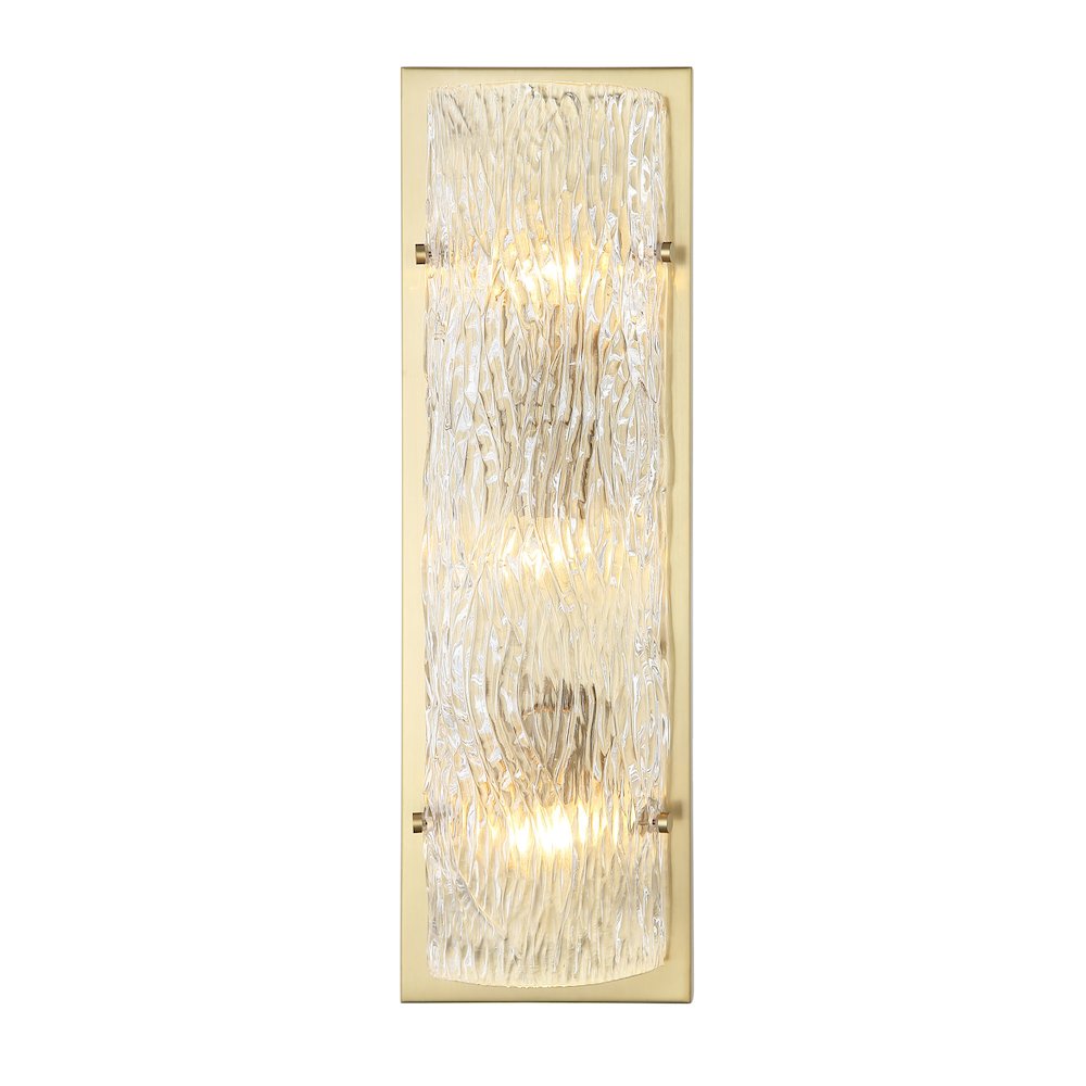 Morgan 3-Lt Sconce - Satin Brass. Picture 2