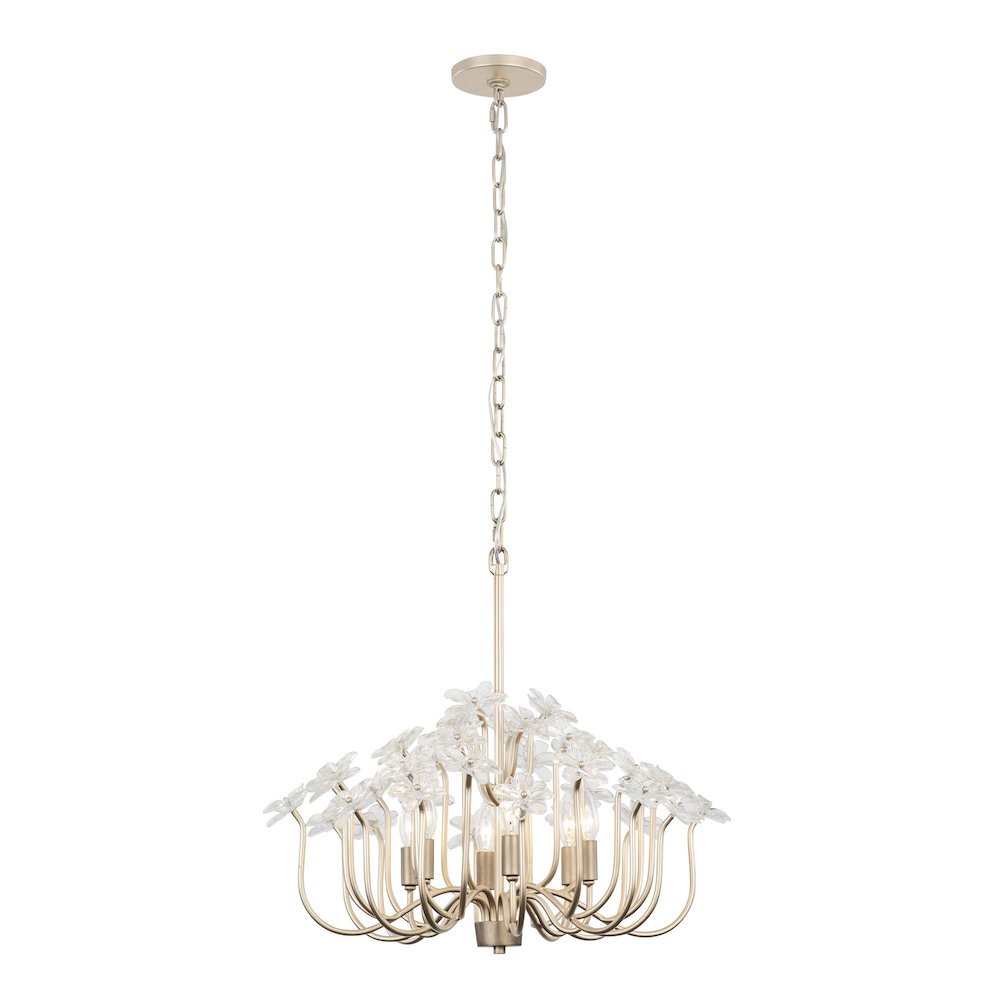 Wildflower 6-Lt Chandelier - Gold Dust/Artifact. Picture 5