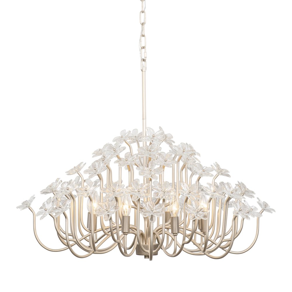 Wildflower 8-Lt Chandelier - Gold Dust/Artifact. Picture 1