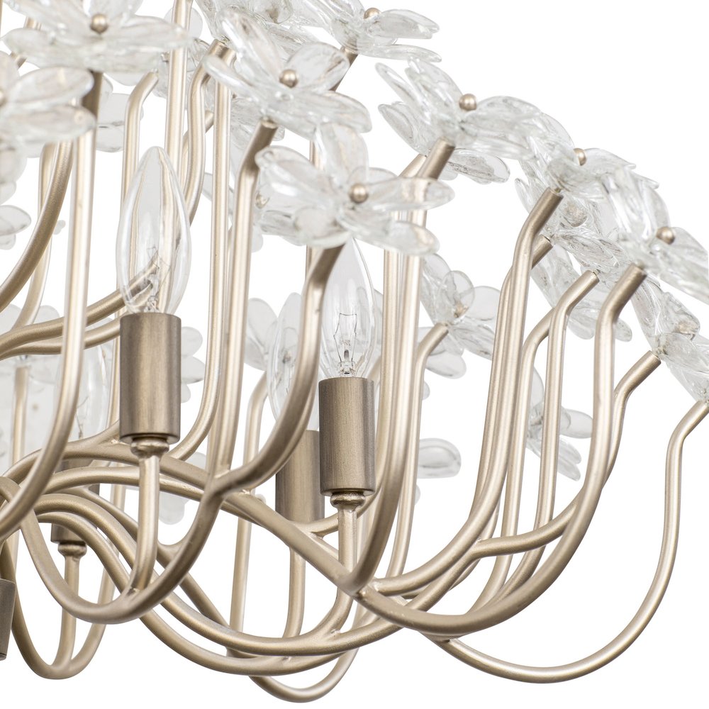 Wildflower 8-Lt Chandelier - Gold Dust/Artifact. Picture 7