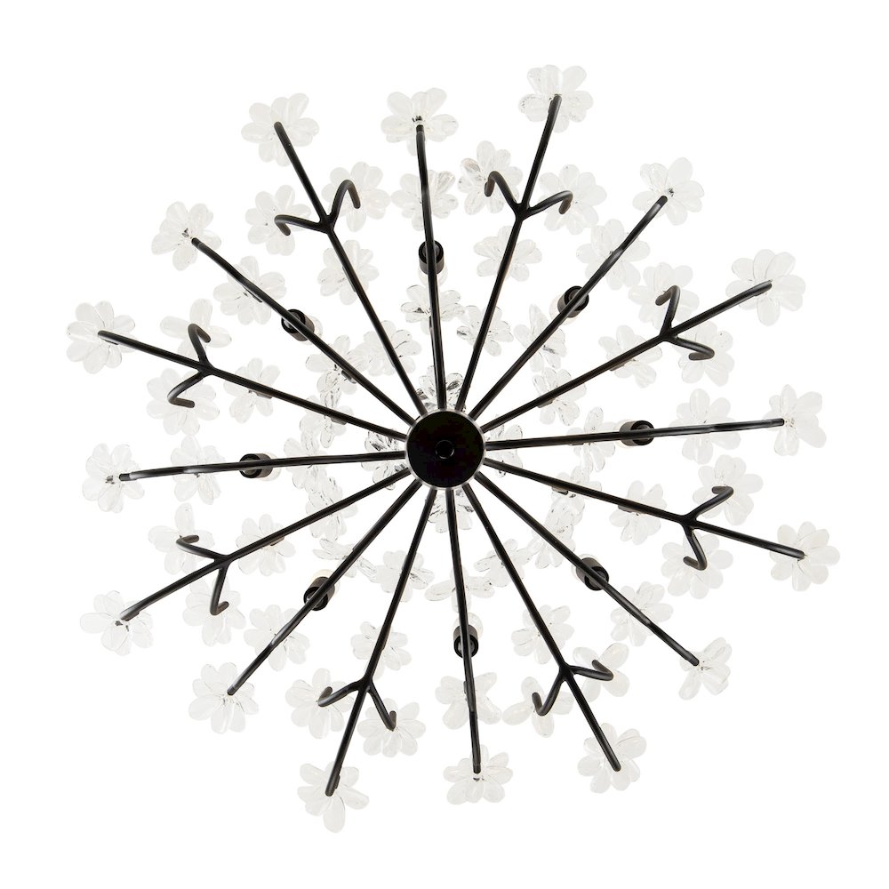 Wildflower 8-Lt Chandelier - Matte Black. Picture 3
