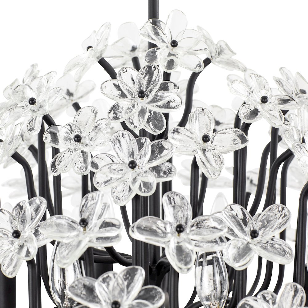 Wildflower 8-Lt Chandelier - Matte Black. Picture 7