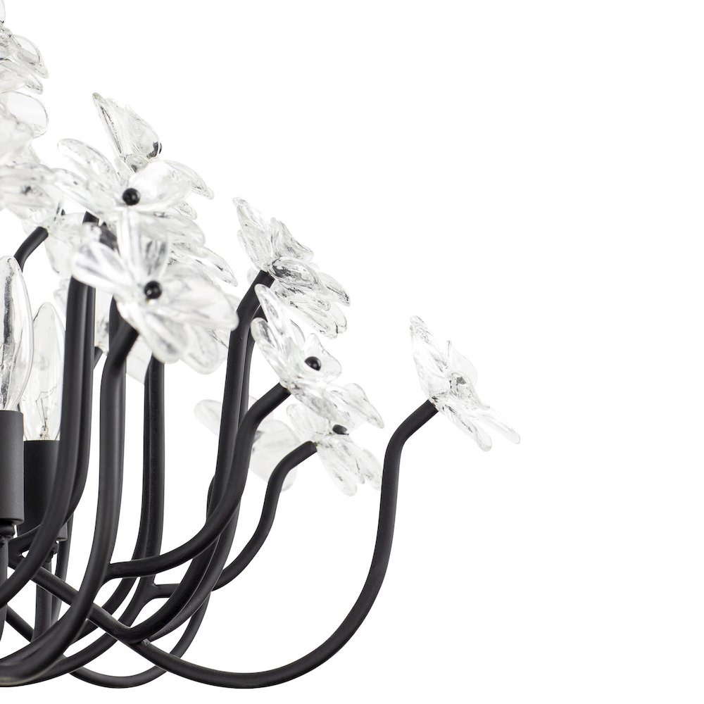 Wildflower 8-Lt Chandelier - Matte Black. Picture 8