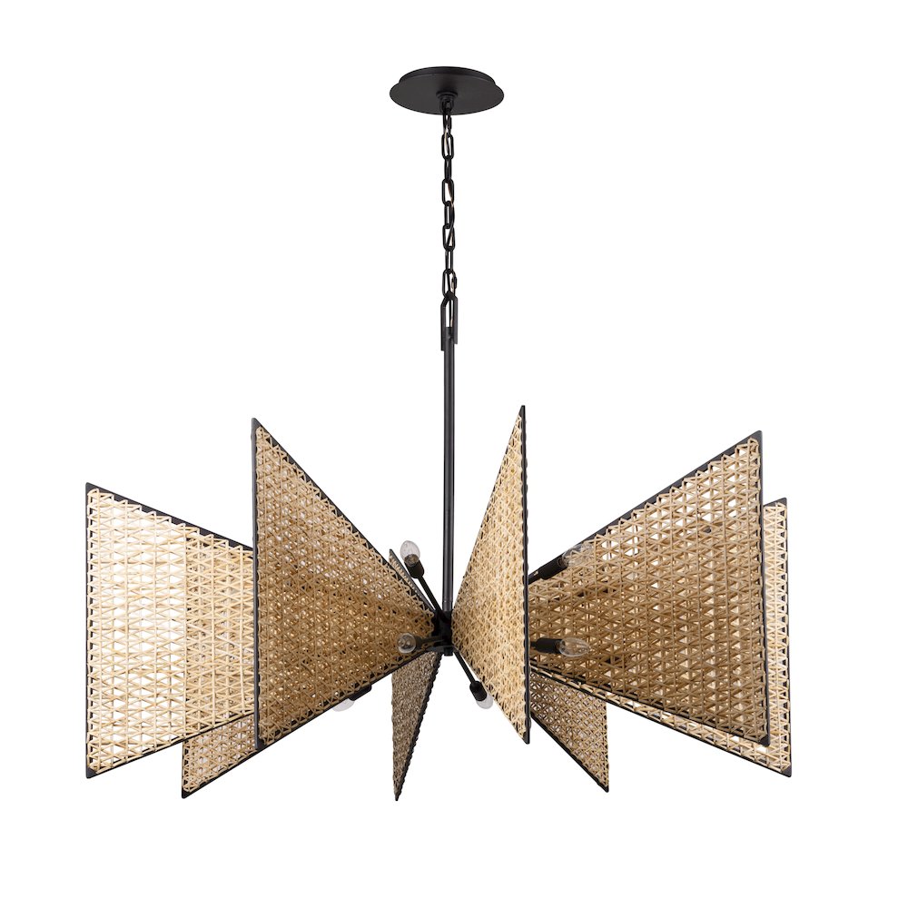Machina 16-Lt Chandelier - Matte Black/Sulihiya. Picture 3