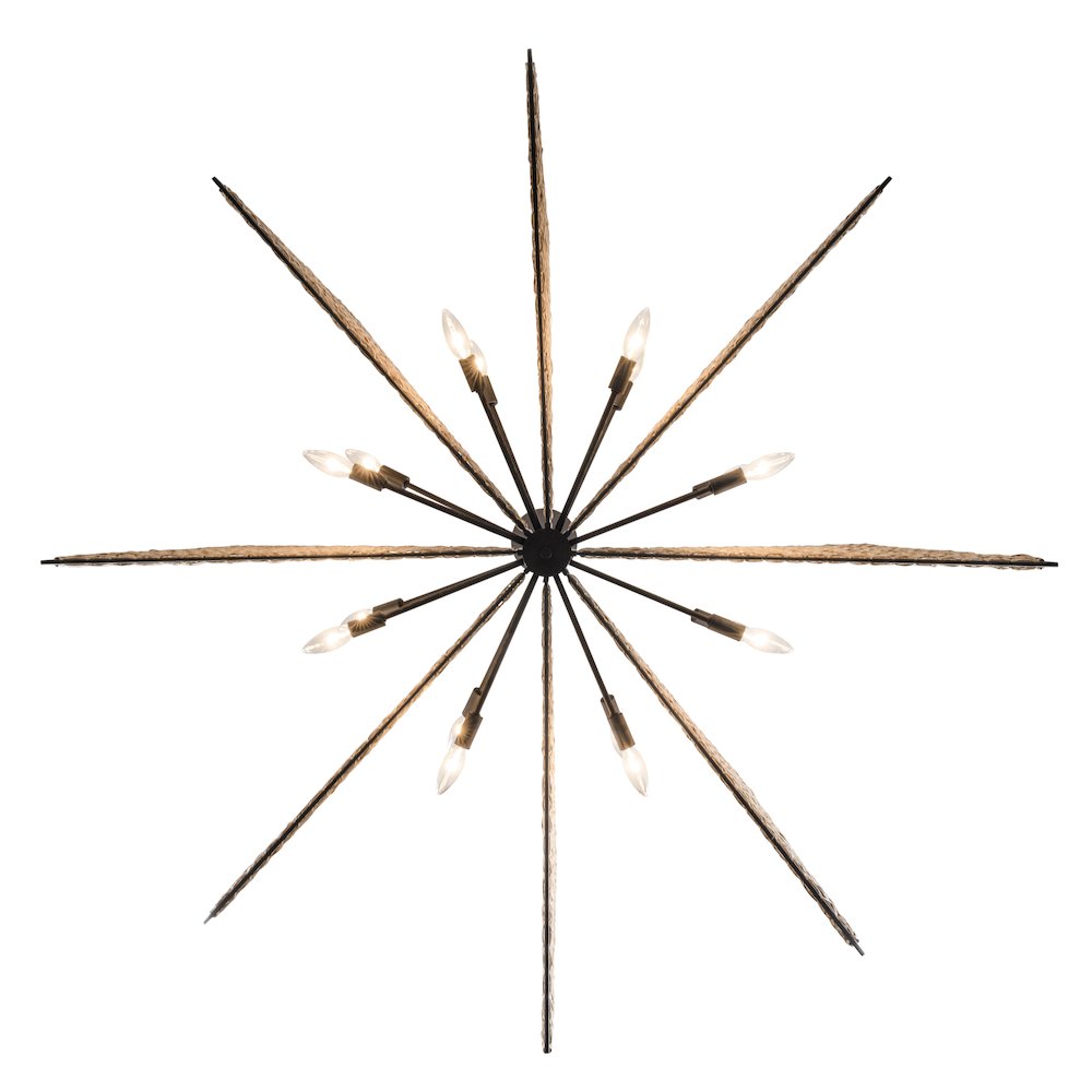 Machina 16-Lt Chandelier - Matte Black/Sulihiya. Picture 4