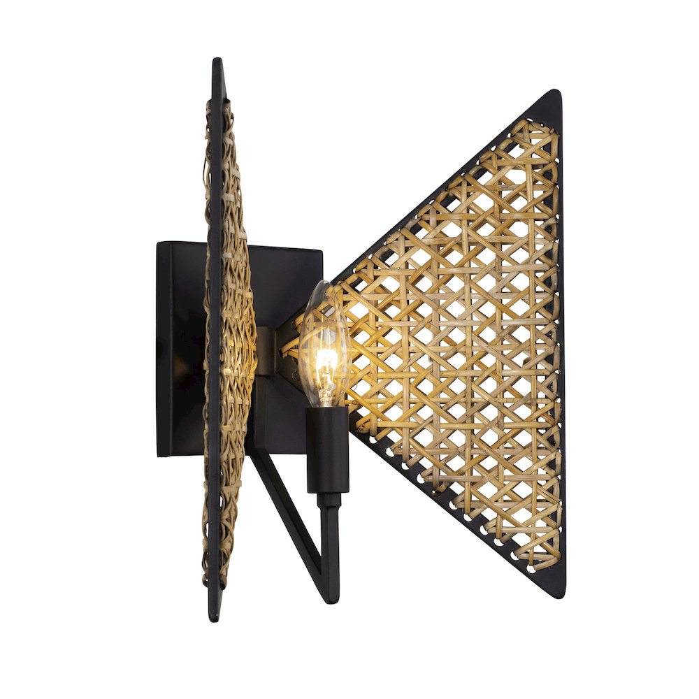 Machina 1-Lt Sconce - Matte Black/Sulihiya. Picture 2