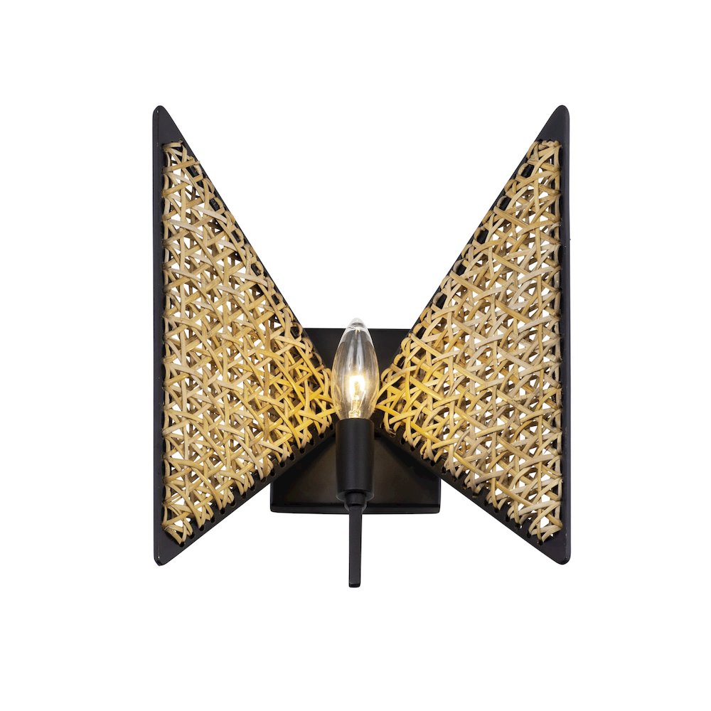 Machina 1-Lt Sconce - Matte Black/Sulihiya. Picture 4