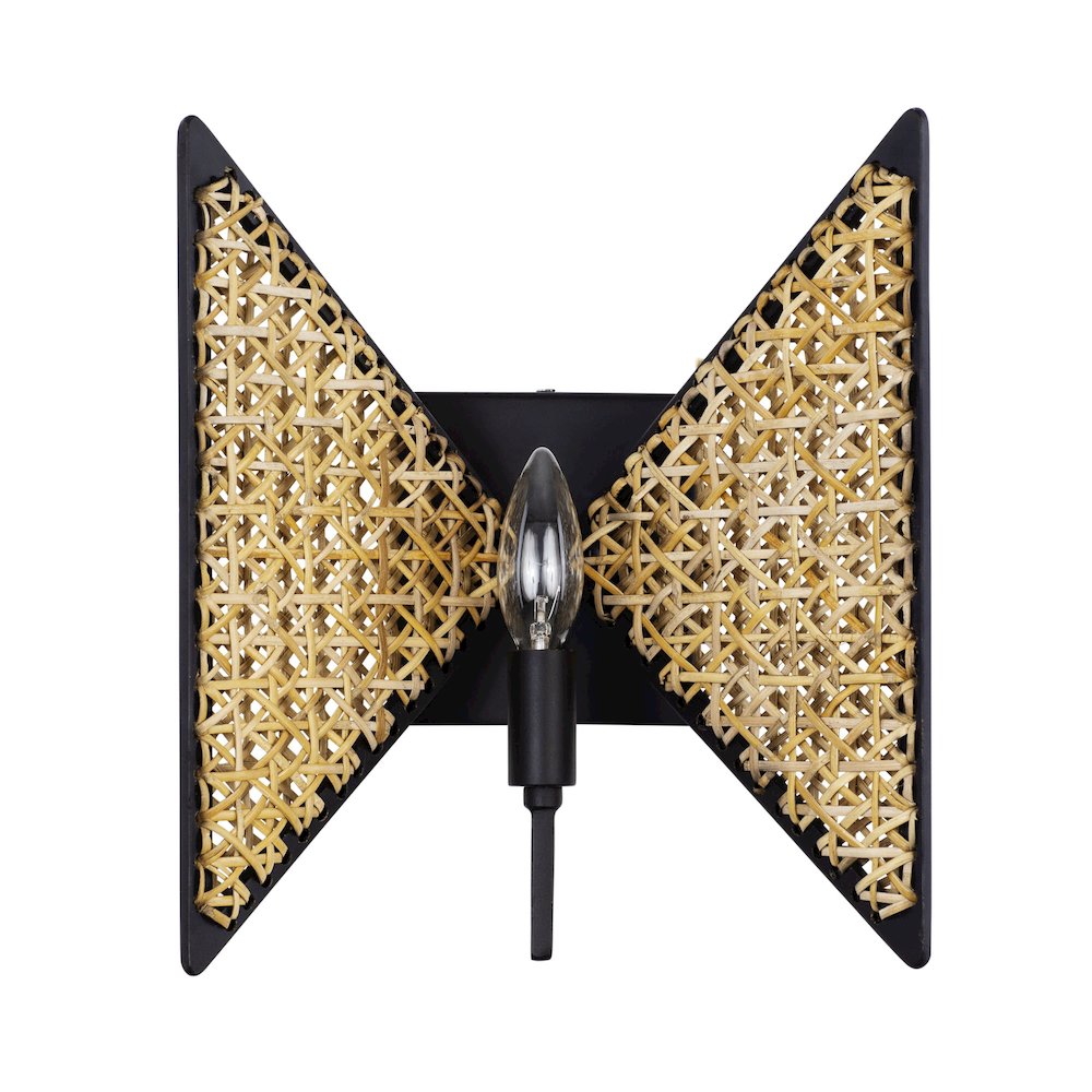 Machina 1-Lt Sconce - Matte Black/Sulihiya. Picture 5