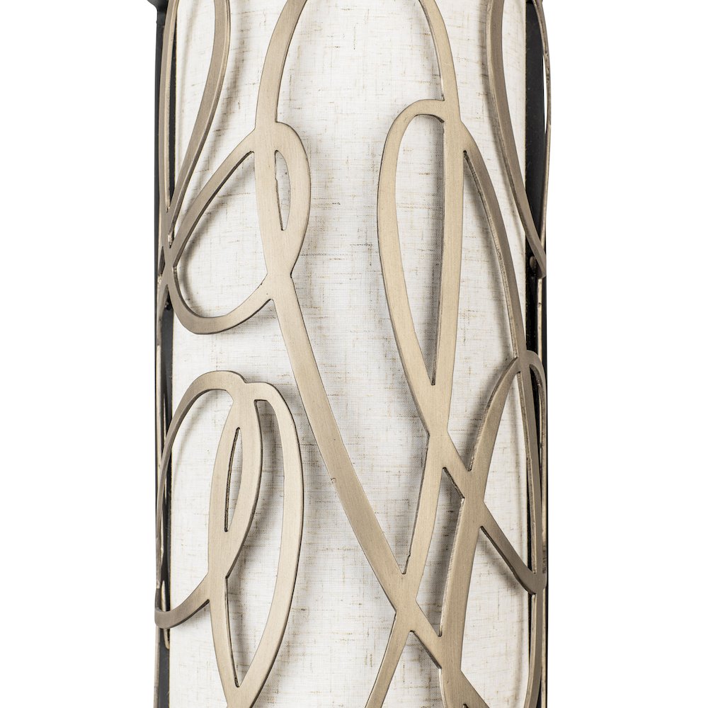 Scribble 2-Lt Sconce - Matte Black/Artifact. Picture 6