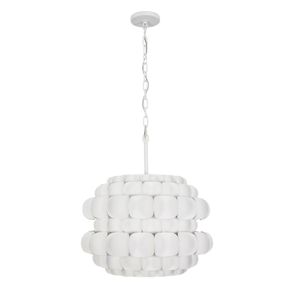 Swoon 3-Lt Pendant - Matte White. Picture 3