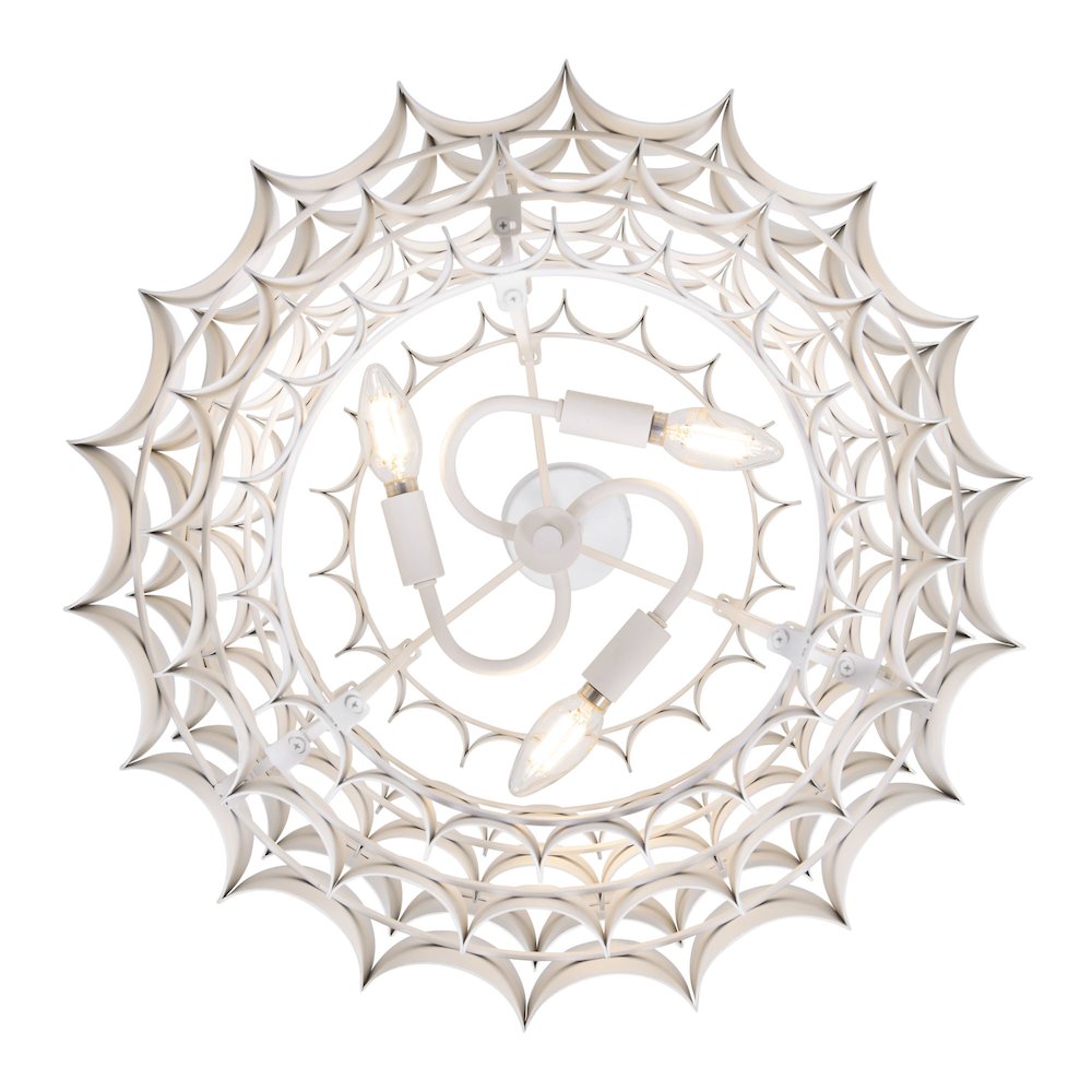 Swoon 3-Lt Pendant - Matte White. Picture 4