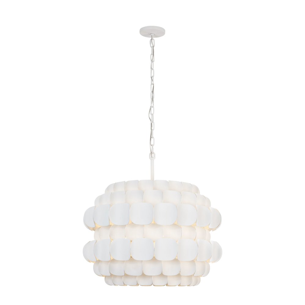 Swoon 6-Lt Pendant - Matte White. Picture 2