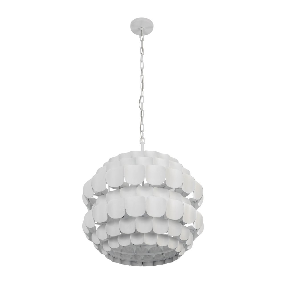 Swoon 6-Lt Pendant - Matte White. Picture 4