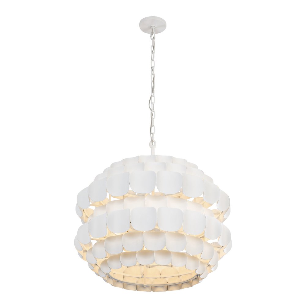 Swoon 6-Lt Pendant - Matte White. Picture 5