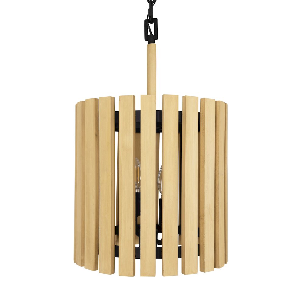Suratto 2-Lt   Pendant - Matte Black/Honey Blonde. Picture 1