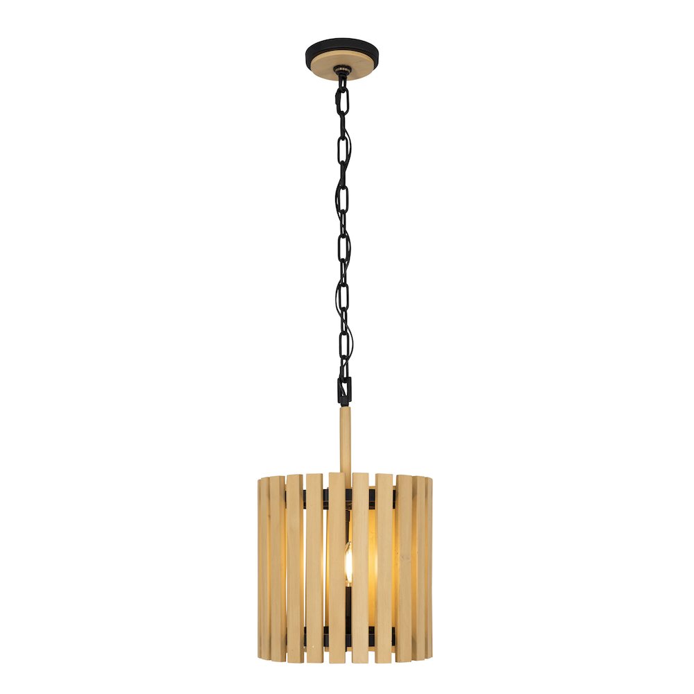 Suratto 2-Lt   Pendant - Matte Black/Honey Blonde. Picture 2