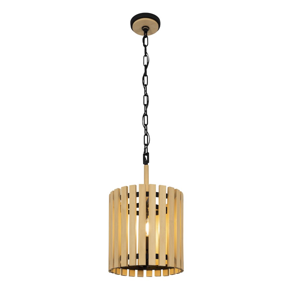 Suratto 2-Lt   Pendant - Matte Black/Honey Blonde. Picture 3