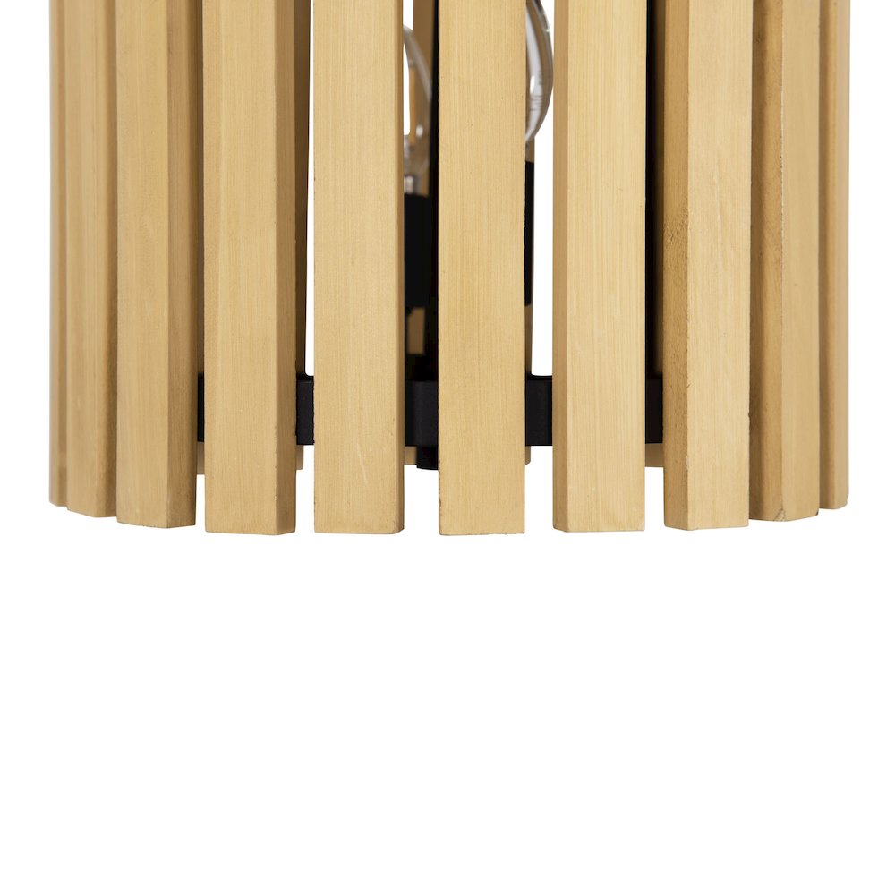 Suratto 2-Lt   Pendant - Matte Black/Honey Blonde. Picture 6