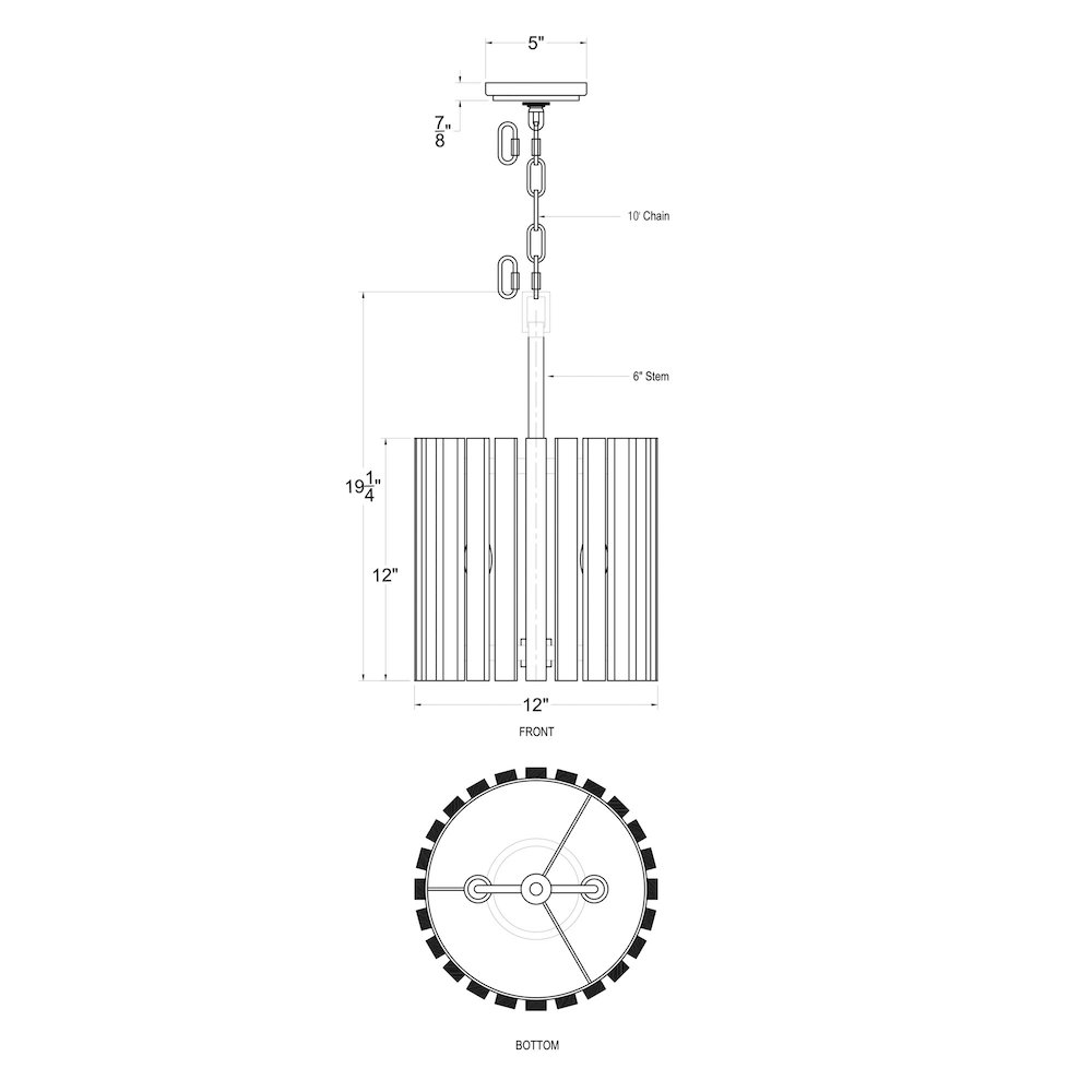 Suratto 2-Lt   Pendant - Matte Black/Honey Blonde. Picture 8