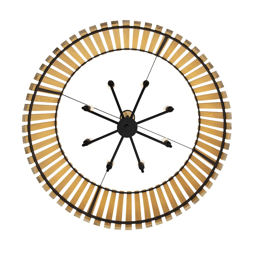 Suratto 8-Lt   Pendant - Matte Black/Honey Blonde. Picture 4