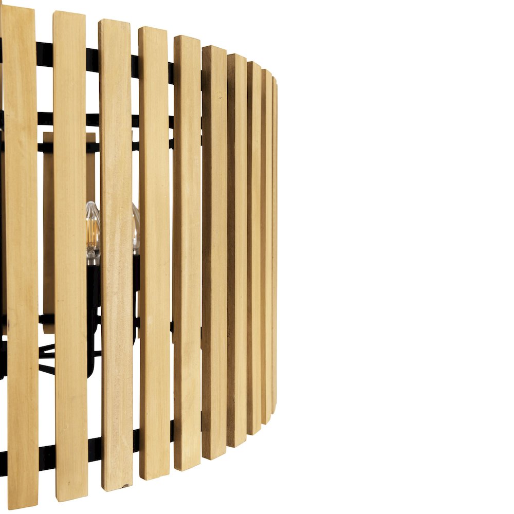 Suratto 8-Lt   Pendant - Matte Black/Honey Blonde. Picture 7