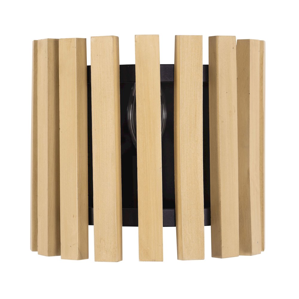 Suratto 1-Lt   Sconce - Matte Black/Honey Blonde. Picture 3