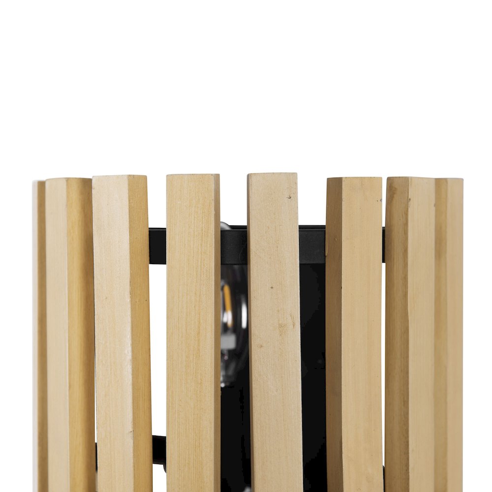 Suratto 1-Lt   Sconce - Matte Black/Honey Blonde. Picture 6