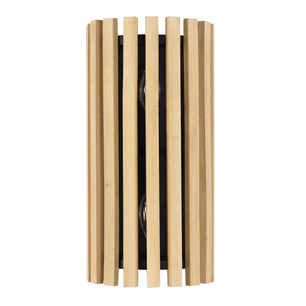 Suratto 2-Lt   Sconce - Matte Black/Honey Blonde. Picture 3
