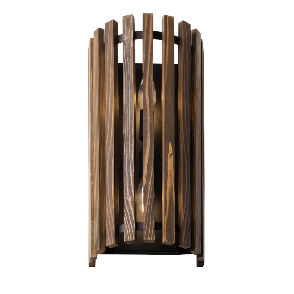 Suratto 2-Lt   Sconce - Matte Black/Medium Walnut. Picture 4