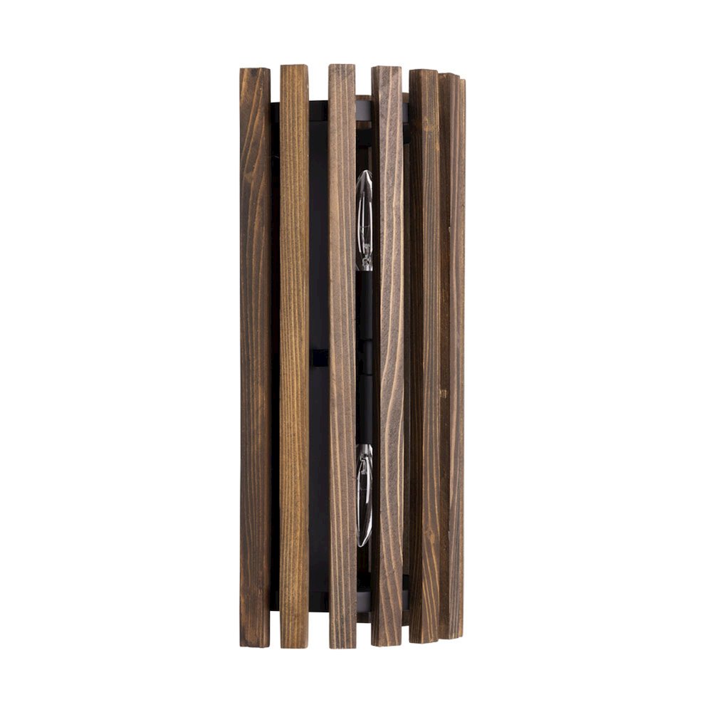 Suratto 2-Lt   Sconce - Matte Black/Medium Walnut. Picture 5