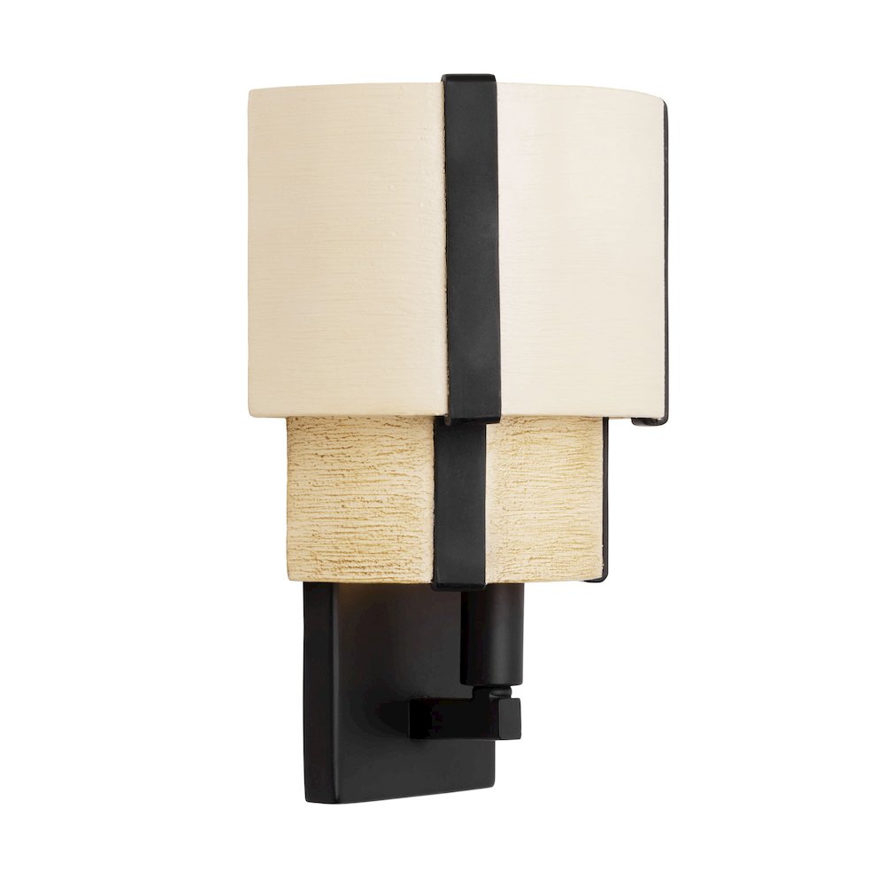 Blonde Moment 1-Lt   Sconce - Matte Black/Honey/Medium Oak. Picture 3