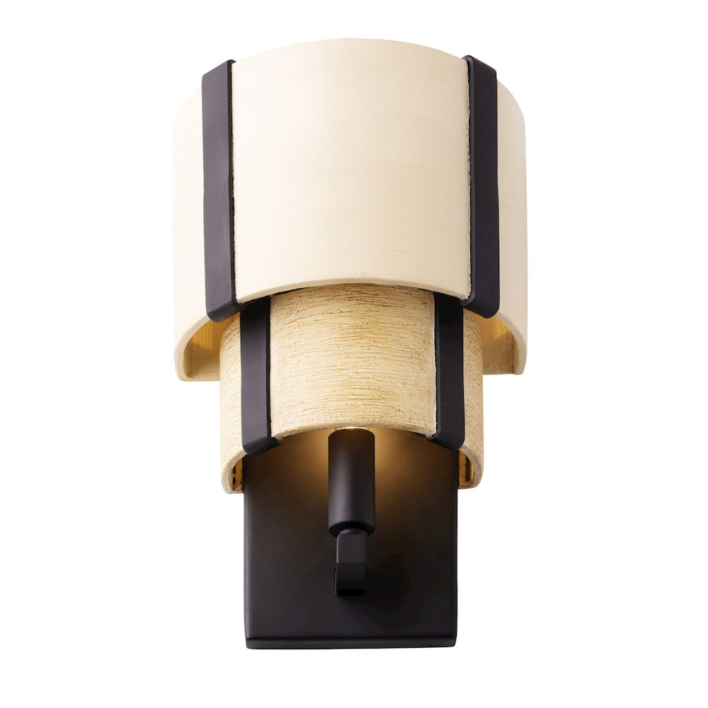 Blonde Moment 1-Lt   Sconce - Matte Black/Honey/Medium Oak. Picture 4