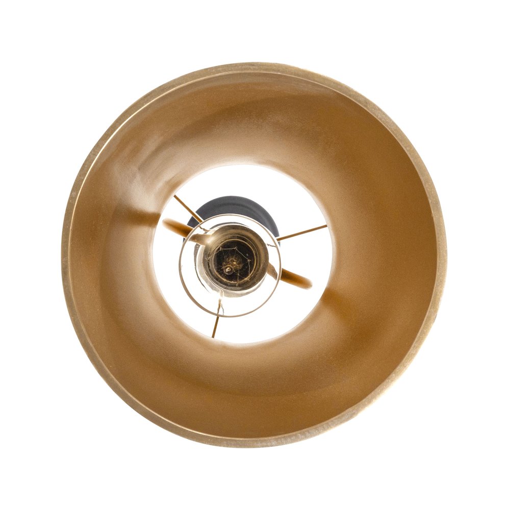 Mad Hatter 2-Lt   Pendant - Matte Black/French Gold. Picture 3