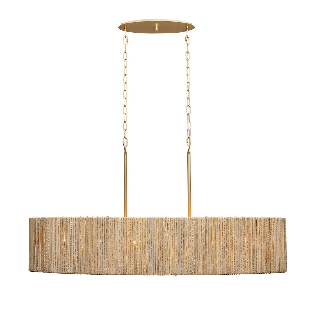 Jacob's Ladder 6-Lt   Linear Pendant - French Gold. Picture 3