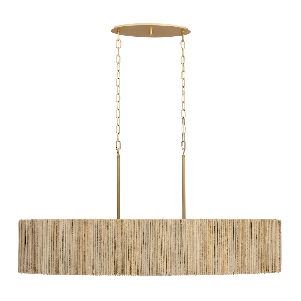 Jacob's Ladder 6-Lt   Linear Pendant - French Gold. Picture 4