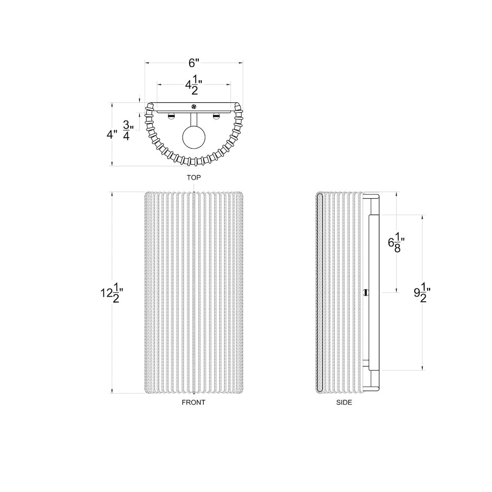 Jacob's Ladder 1-Lt   Sconce - French Gold. Picture 4