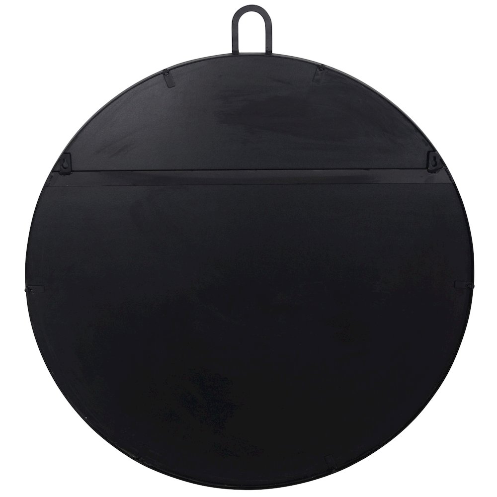 Stopwatch 30-in Round Accent Mirror - Black. Picture 3