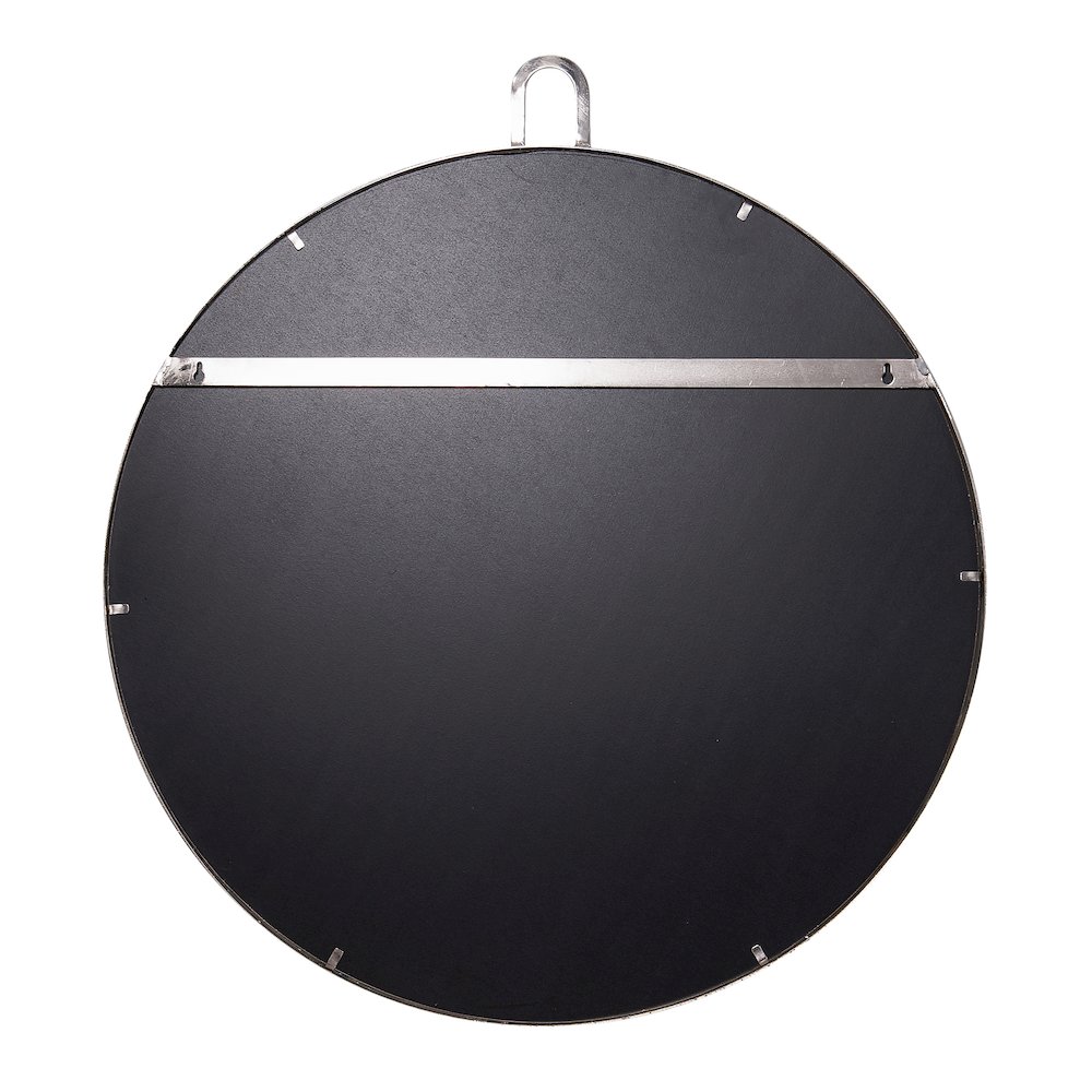 Stopwatch 30-in Round Accent Mirror - Polished Nickel. Picture 3
