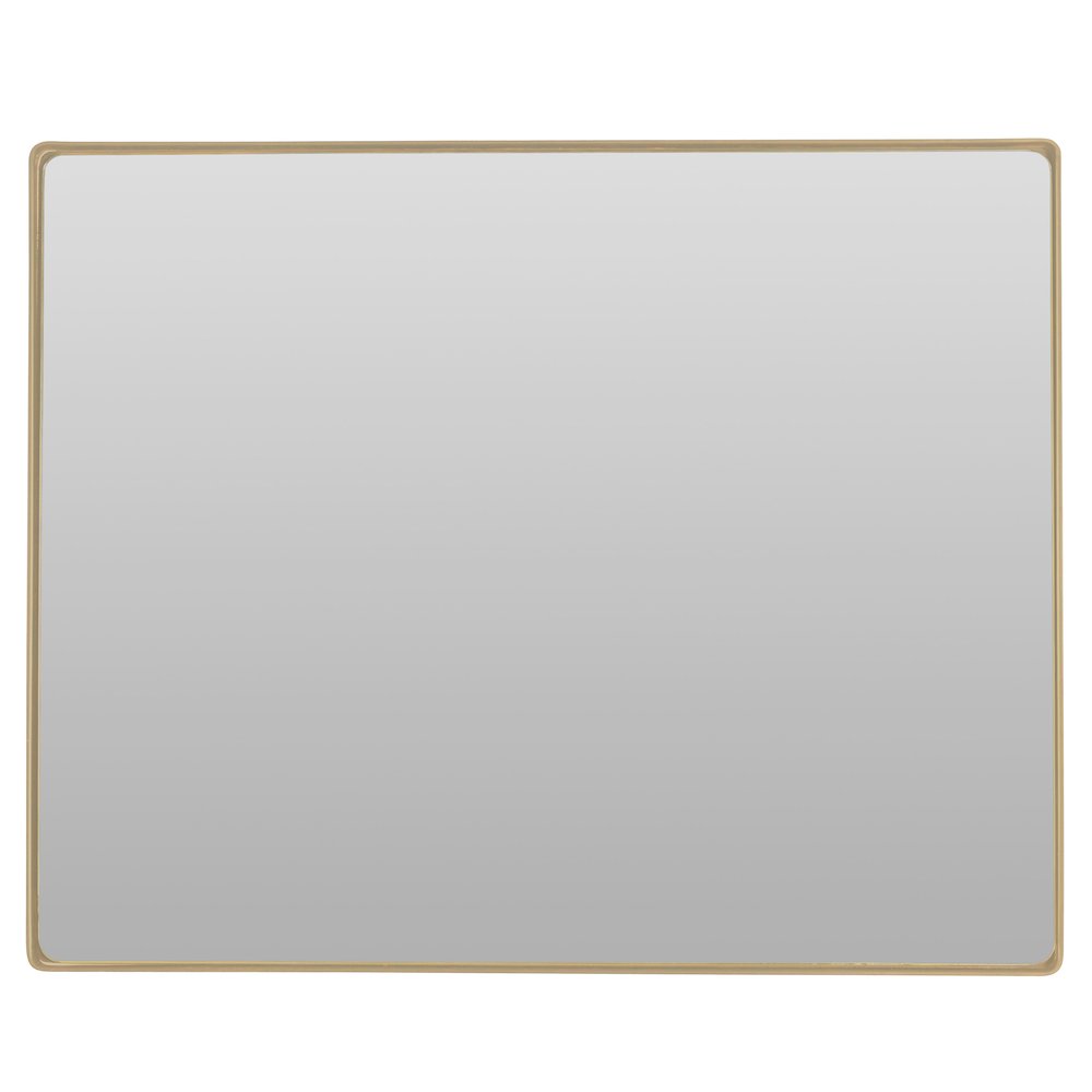 Kye 24x30 Rectangular Rounded Wall Mirror - Gold. Picture 1
