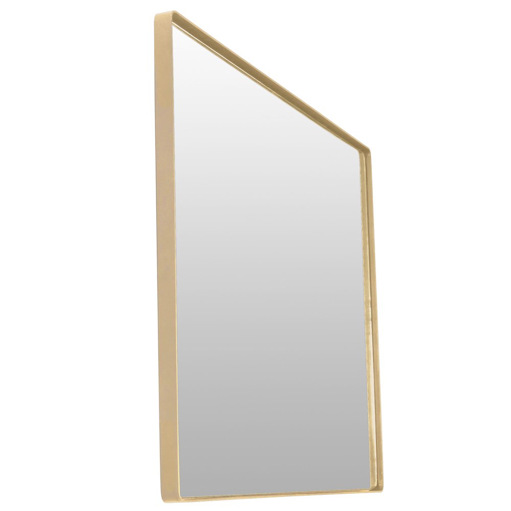 Kye 24x30 Rectangular Rounded Wall Mirror - Gold. Picture 2