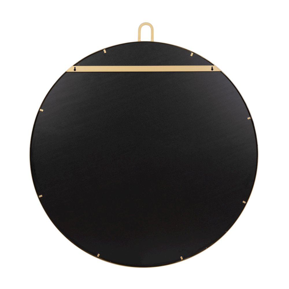 Stopwatch 40-in Round Mirror - Gold. Picture 3