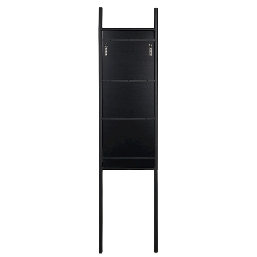 Ladder Wall Mirror - Black. Picture 3
