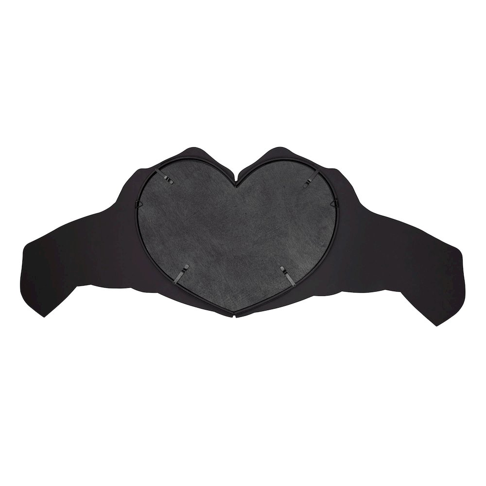 Loving Hands 60x24   Wall Mirror - Matte Black/French Gold. Picture 3
