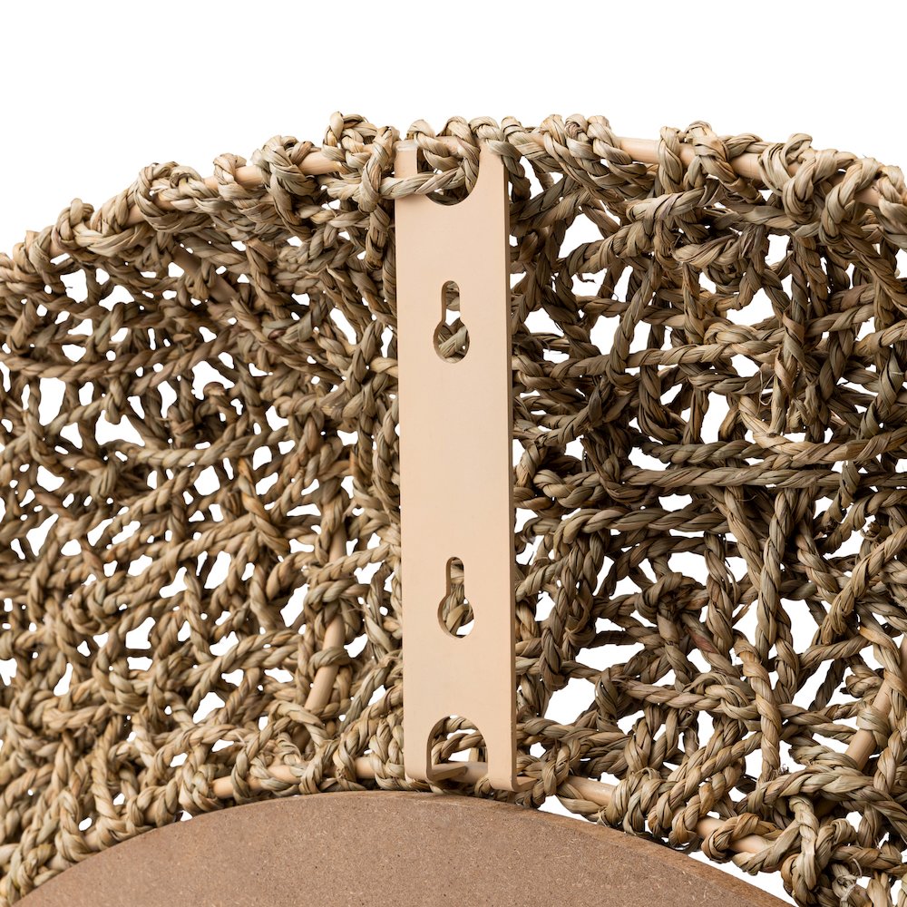 Tangled 33-in Wall Mirror - Natural Rope. Picture 5