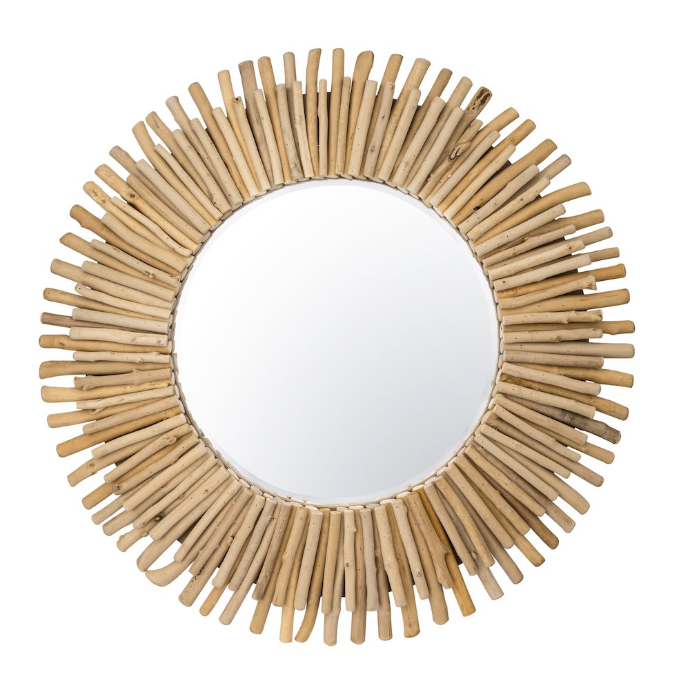 Drifter 34-in Wall Mirror - Natural Driftwood. Picture 1