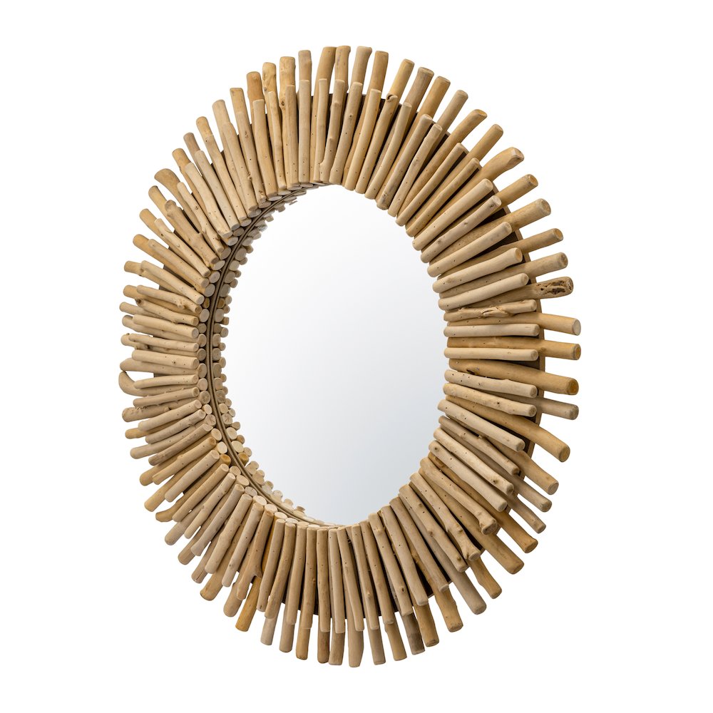 Drifter 34-in Wall Mirror - Natural Driftwood. Picture 2