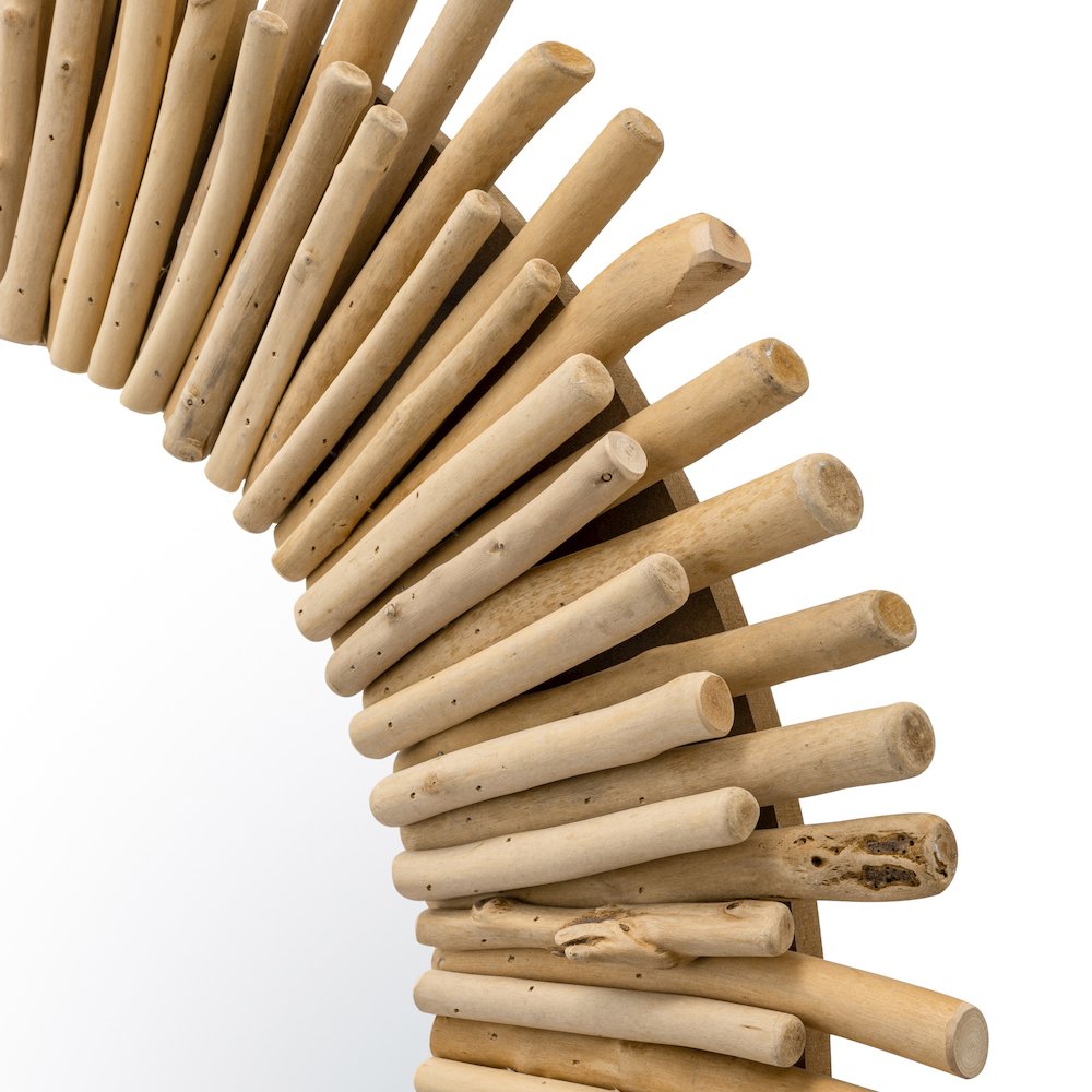 Drifter 34-in Wall Mirror - Natural Driftwood. Picture 5